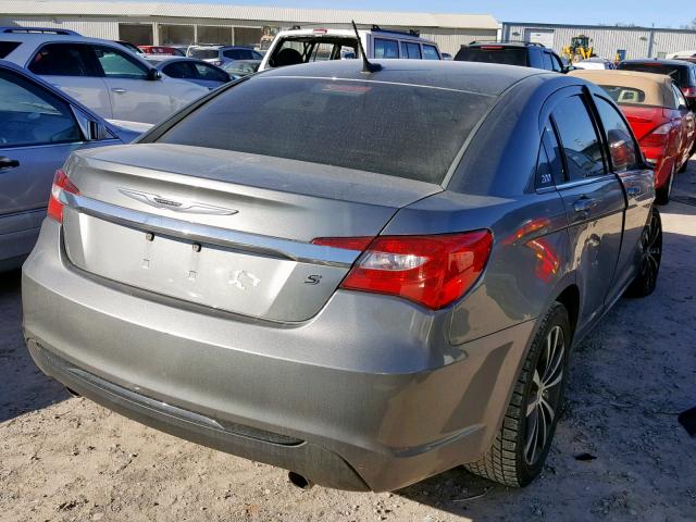 1C3CCBHG9CN129271 - 2012 CHRYSLER 200 S GRAY photo 4