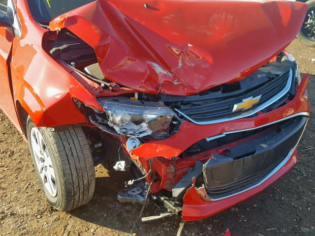 1G1JB5SH3H4159428 - 2017 CHEVROLET SONIC LS 红色 照片 9