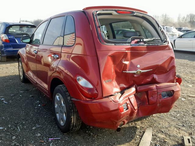 3A8FY48B98T127496 - 2008 CHRYSLER PT CRUISER RED photo 3