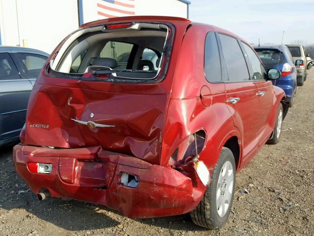 3A8FY48B98T127496 - 2008 CHRYSLER PT CRUISER RED photo 4