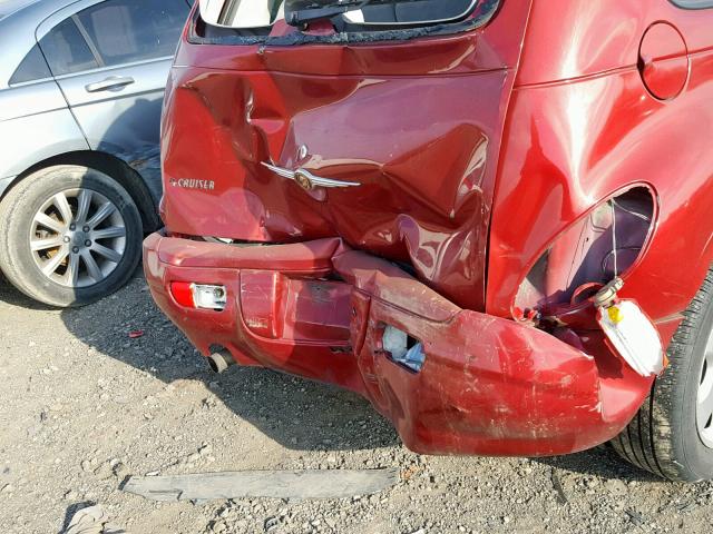 3A8FY48B98T127496 - 2008 CHRYSLER PT CRUISER RED photo 9