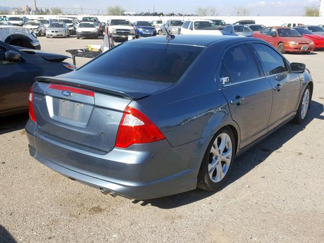 3FAHP0HA0CR130978 - 2012 FORD FUSION SE 银色 照片 4