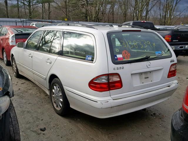 WDBJH65J23X089968 - 2003 MERCEDES-BENZ E 320 WHITE photo 3