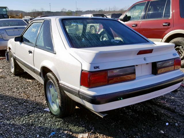 1FACP41EXMF192143 - 1991 FORD MUSTANG LX WHITE photo 3