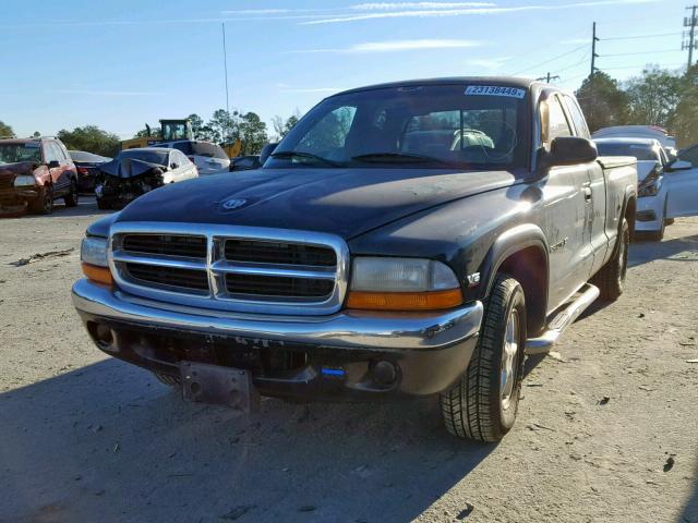 1B7GL22X2WS539695 - 1998 DODGE DAKOTA GREEN photo 2