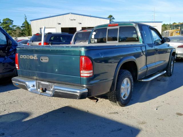 1B7GL22X2WS539695 - 1998 DODGE DAKOTA GREEN photo 4