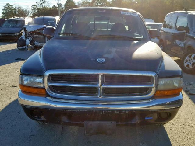 1B7GL22X2WS539695 - 1998 DODGE DAKOTA GREEN photo 9