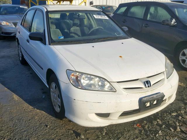 2HGES16334H587062 - 2004 HONDA CIVIC DX V WHITE photo 1