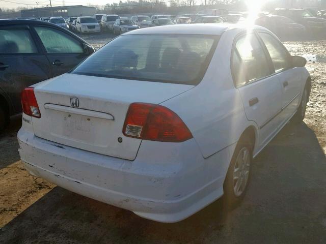 2HGES16334H587062 - 2004 HONDA CIVIC DX V WHITE photo 4