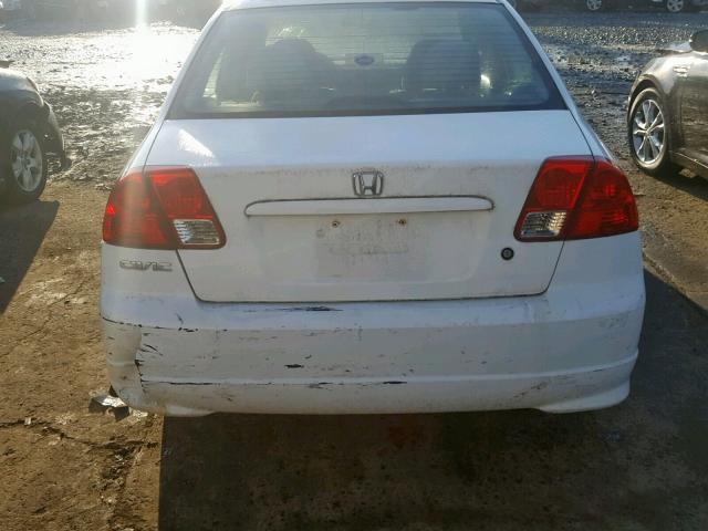 2HGES16334H587062 - 2004 HONDA CIVIC DX V WHITE photo 9