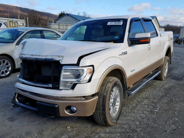1FTFW1ET5DFB14404 - 2013 FORD F150 SUPER თეთრი ფოტო 2