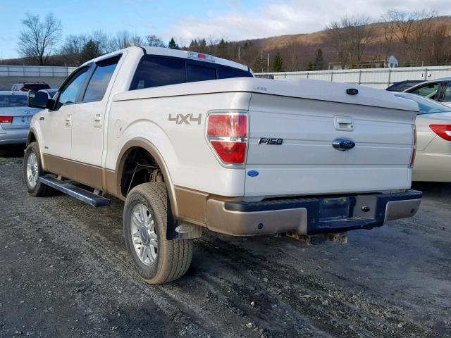 1FTFW1ET5DFB14404 - 2013 FORD F150 SUPER თეთრი ფოტო 3