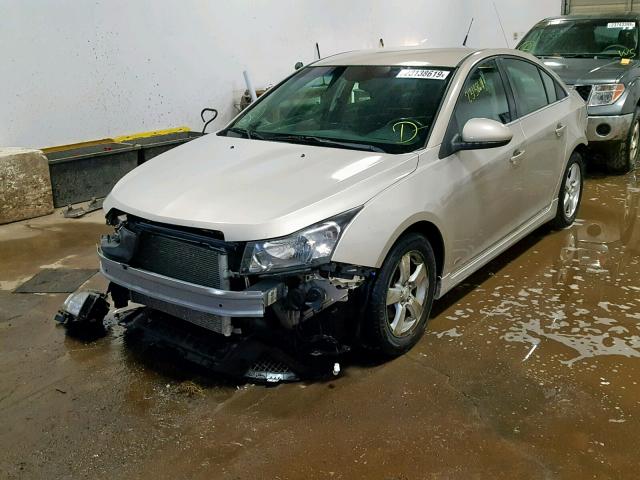 1G1PF5S92B7243012 - 2011 CHEVROLET CRUZE LT SILVER photo 2