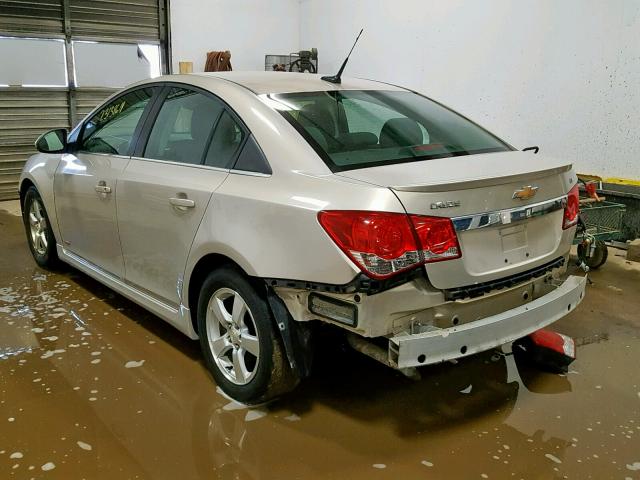 1G1PF5S92B7243012 - 2011 CHEVROLET CRUZE LT SILVER photo 3