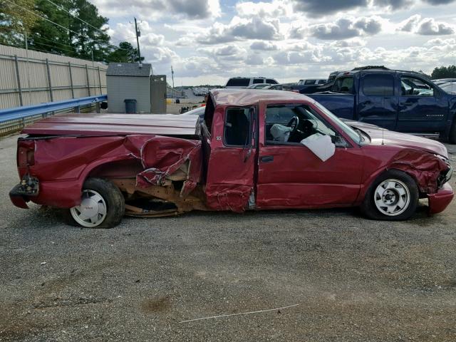 1GTCS19X738226653 - 2003 GMC SONOMA MAROON photo 9