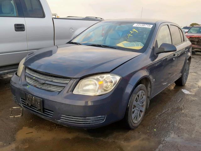 1G1AS58H297105674 - 2009 CHEVROLET COBALT LS BLACK photo 2