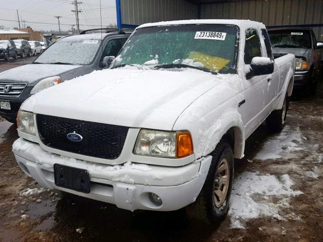 1FTYR14V83PA93012 - 2003 FORD RANGER SUP WHITE photo 2