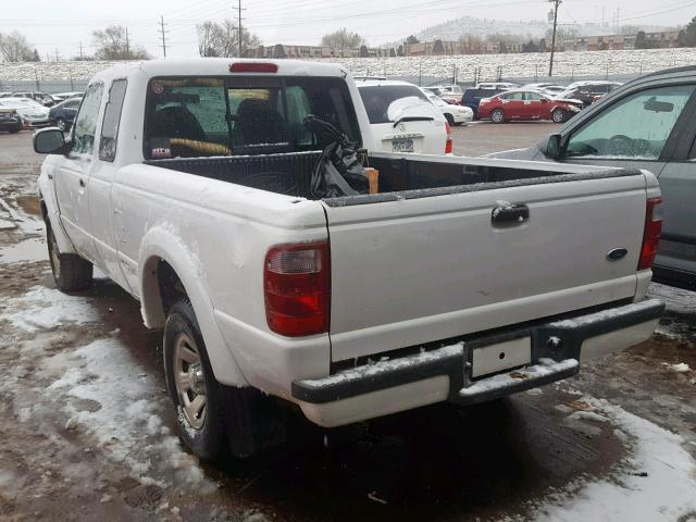 1FTYR14V83PA93012 - 2003 FORD RANGER SUP WHITE photo 3