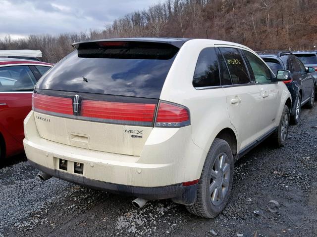 2LMDU88C37BJ20113 - 2007 LINCOLN MKX WHITE photo 4