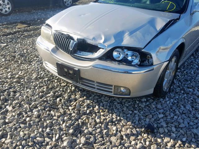 1LNHM86S94Y670518 - 2004 LINCOLN LS SILVER photo 9