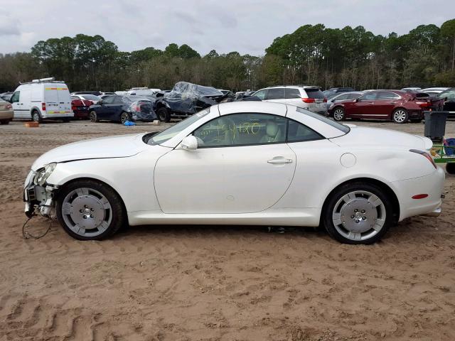 JTHFN48Y340052563 - 2004 LEXUS SC 430 WHITE photo 9