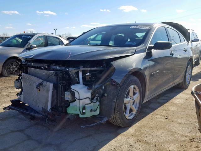 1G1ZB5ST1JF101819 - 2018 CHEVROLET MALIBU LS BLACK photo 2