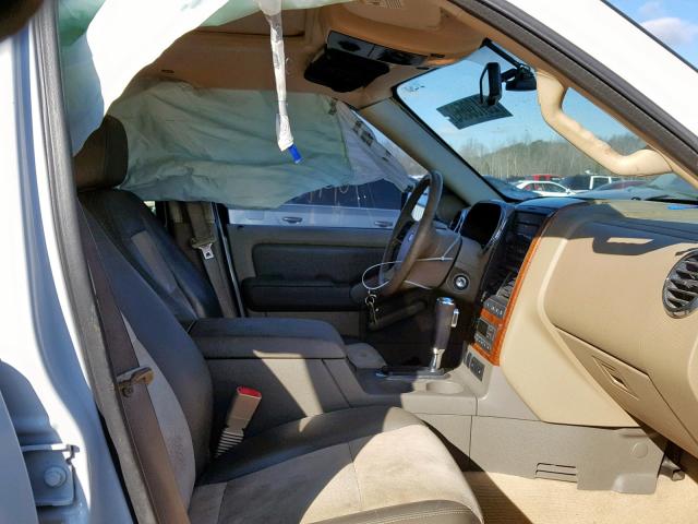 1FMEU74897UA91271 - 2007 FORD EXPLORER E Ақ фото 5