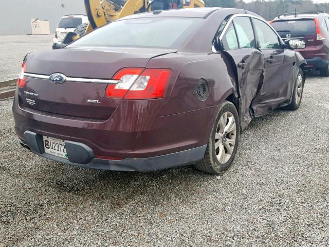 1FAHP2EW6AG144948 - 2010 FORD TAURUS SEL BROWN photo 4