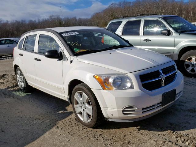 1B3HB48B67D576691 - 2007 DODGE CALIBER SX WHITE photo 1