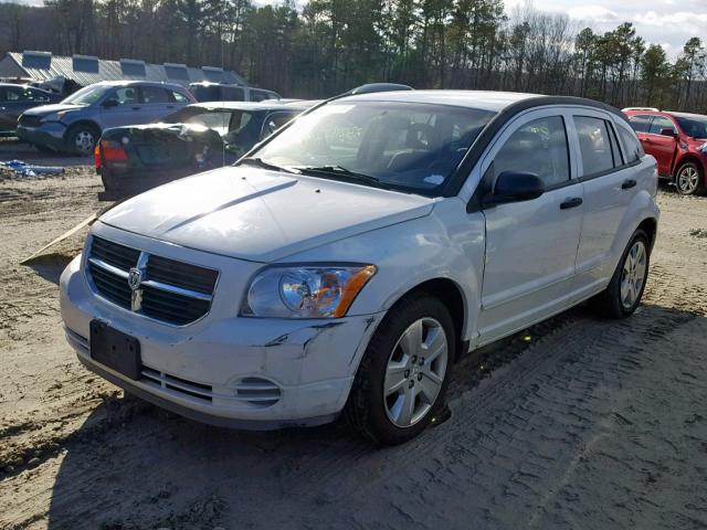 1B3HB48B67D576691 - 2007 DODGE CALIBER SX WHITE photo 2