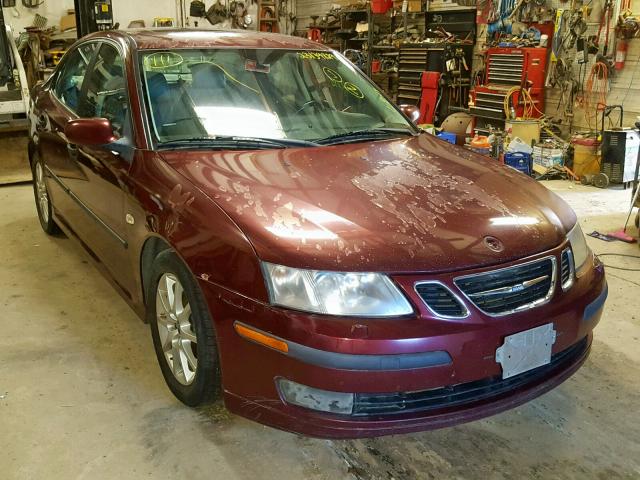 YS3FD49Y141041857 - 2004 SAAB 9-3 ARC RED photo 1