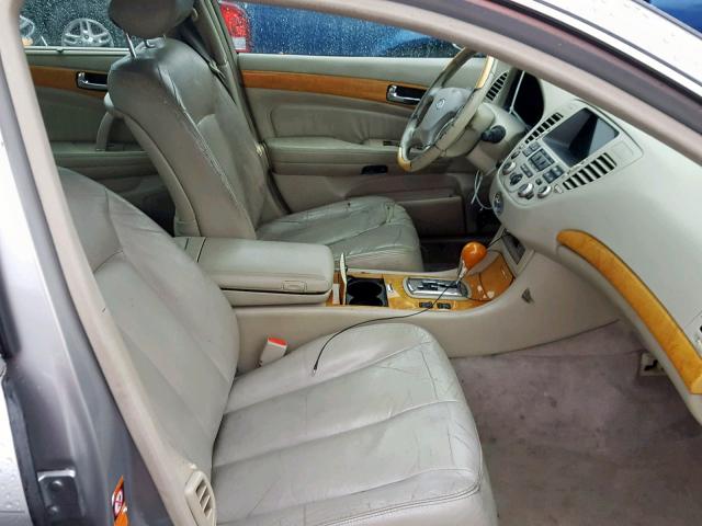 JNKBF01A62M004031 - 2002 INFINITI Q45 GRAY photo 5