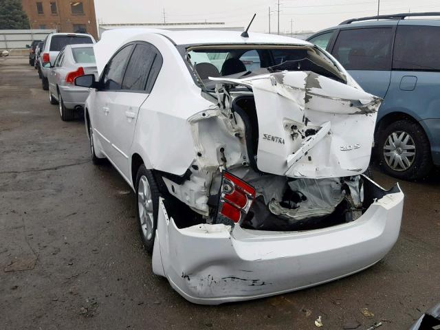 3N1AB61E57L704965 - 2007 NISSAN SENTRA 2.0 WHITE photo 3