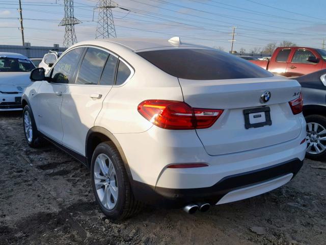 5UXXW3C58F0M89003 - 2015 BMW X4 XDRIVE2 WHITE photo 3