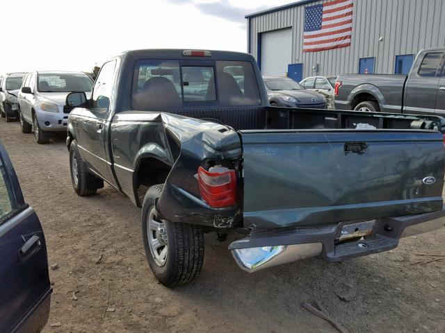 1FTYR10D42TA06158 - 2002 FORD RANGER GREEN photo 3