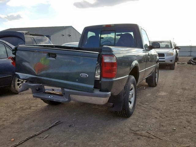 1FTYR10D42TA06158 - 2002 FORD RANGER GREEN photo 4