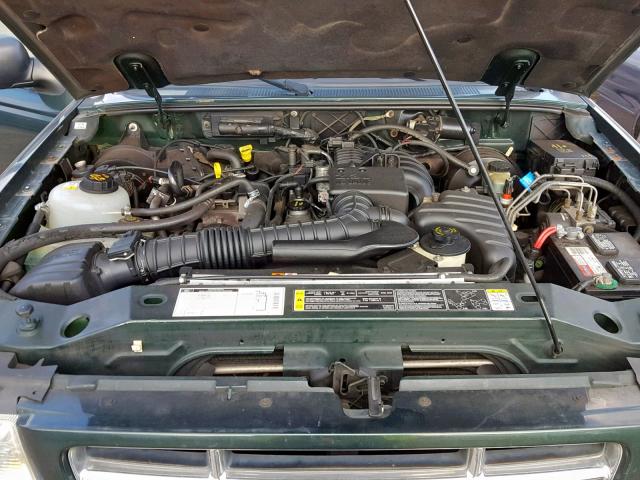 1FTYR10D42TA06158 - 2002 FORD RANGER GREEN photo 7