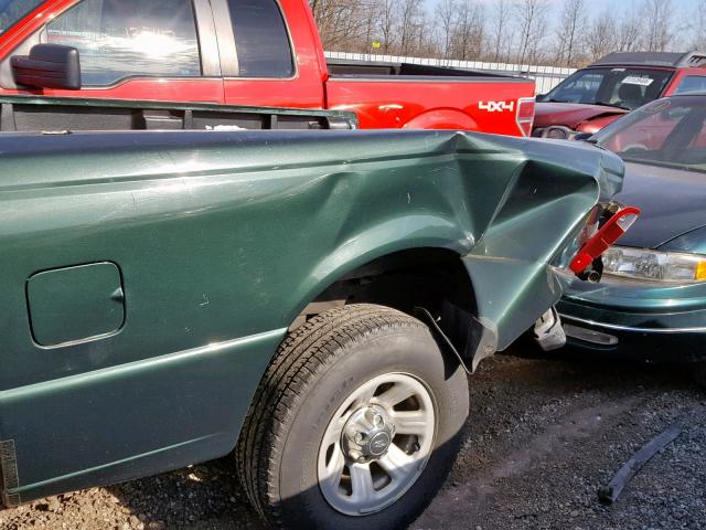 1FTYR10D42TA06158 - 2002 FORD RANGER GREEN photo 9