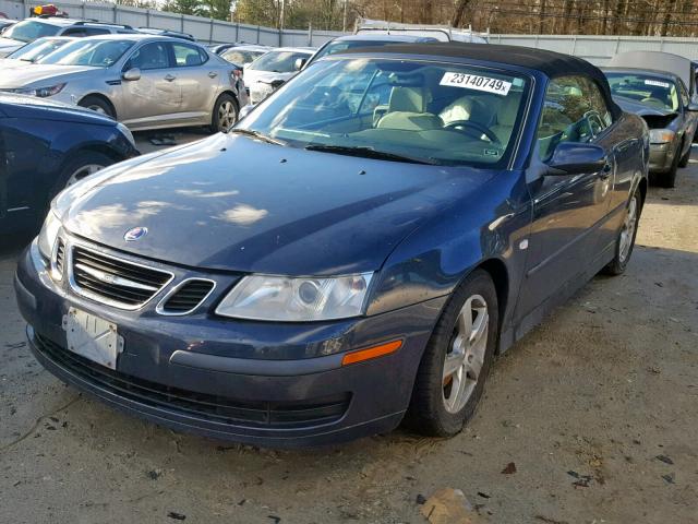 YS3FD79YX76003729 - 2007 SAAB 9-3 2.0T BLUE photo 2