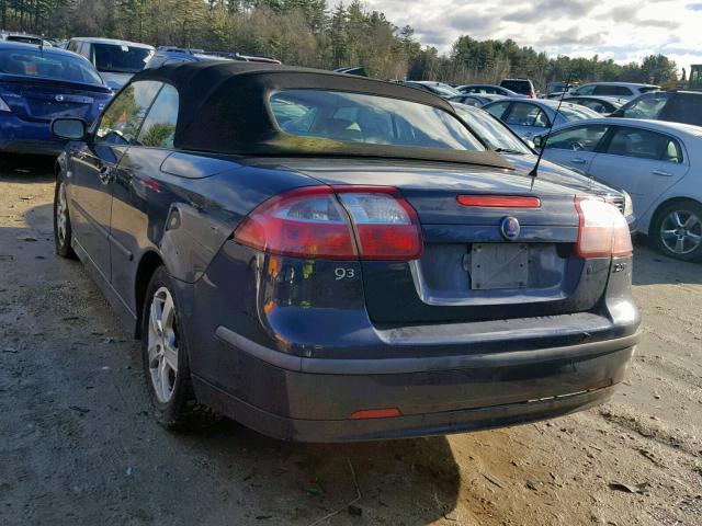 YS3FD79YX76003729 - 2007 SAAB 9-3 2.0T BLUE photo 3