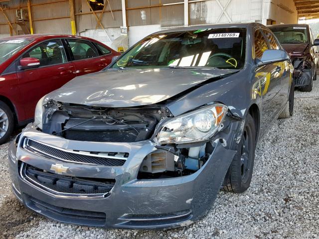 1G1ZH57B59F118407 - 2009 CHEVROLET MALIBU 1LT GRAY photo 2