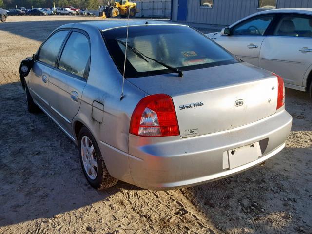 KNAFB161125059538 - 2002 KIA SPECTRA GS GRAY photo 3