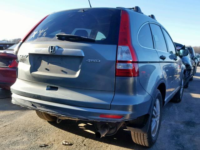 5J6RE4H54AL044755 - 2010 HONDA CR-V EX BLUE photo 4