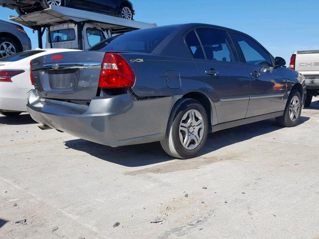 1G1ZS53F86F158776 - 2006 CHEVROLET MALIBU LS ნაცრისფერი ფოტო 4