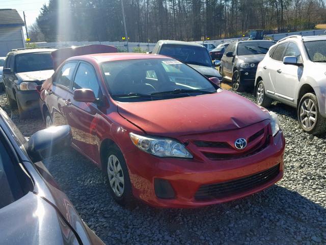 2T1BU4EE2BC632449 - 2011 TOYOTA COROLLA BA RED photo 1