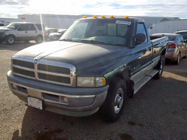 3B7KC26W9WM274312 - 1998 DODGE RAM GREEN photo 2