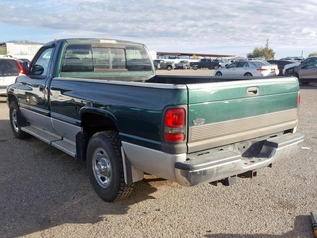 3B7KC26W9WM274312 - 1998 DODGE RAM GREEN photo 3