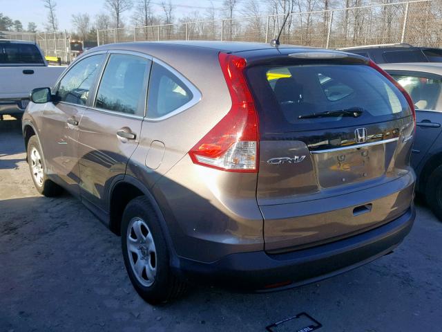 5J6RM4H36EL107040 - 2014 HONDA CR-V LX BROWN photo 3