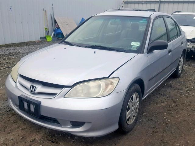 2HGES16344H633353 - 2004 HONDA CIVIC DX V SILVER photo 2