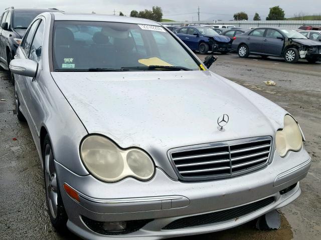 WDBRF40J25A673698 - 2005 MERCEDES-BENZ C 230K SPO SILVER photo 1